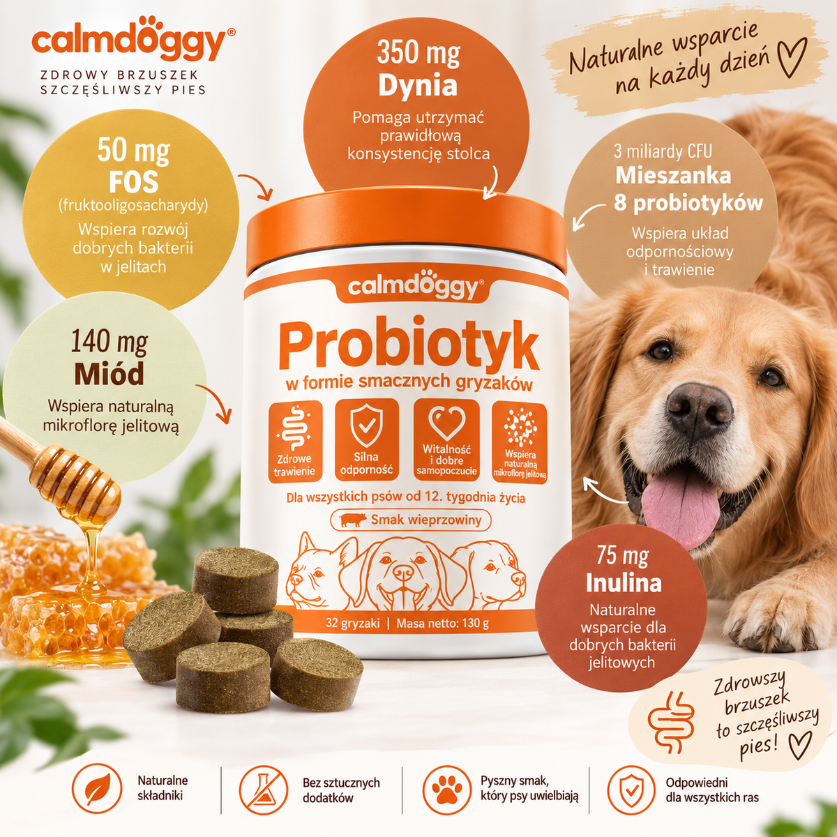CalmDoggy - Probiotyczne gryzaki dla psów